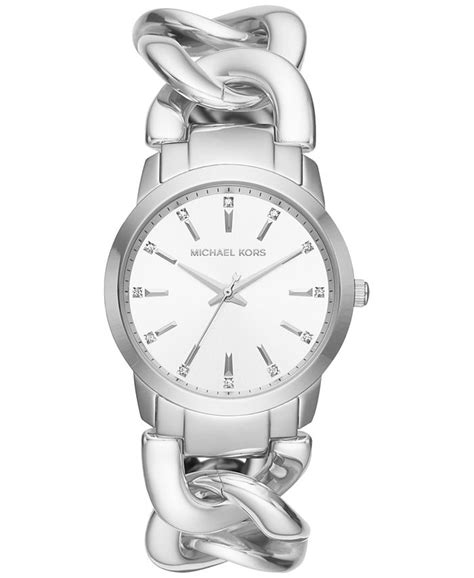 michael kors mk3607|Women's Elena Stainless Steel Chain Bracelet Watch 35mm .